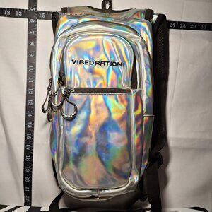 Vibedration Hydration Backpack w/o bladder - Silver vinyl type - USED